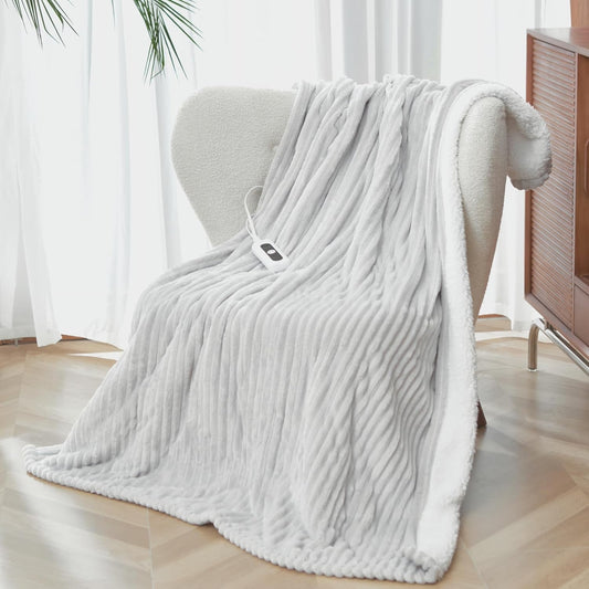 Heated Blanket Throw Size for Cozy Warmth and Safety Features