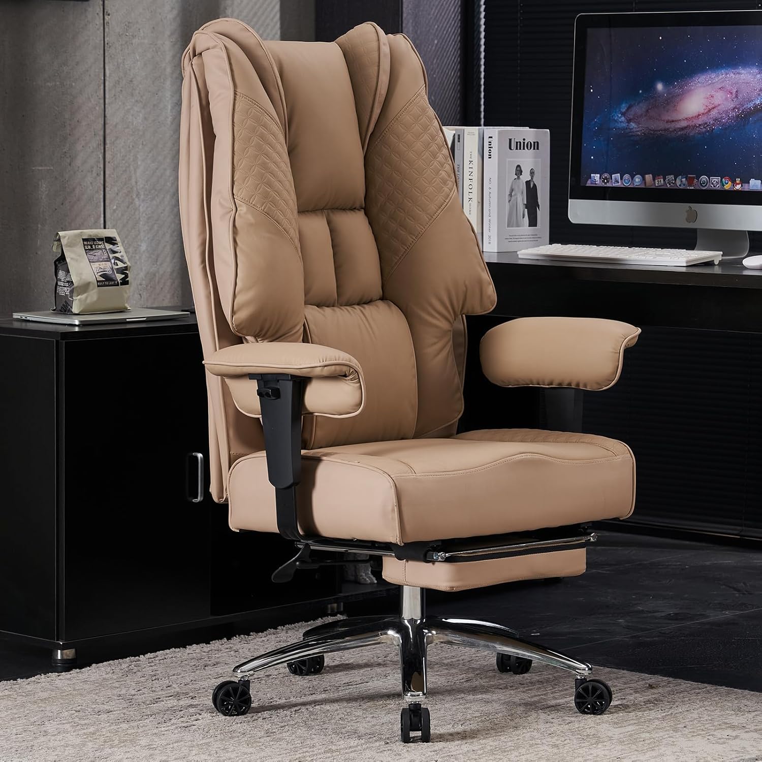 Big and Tall Office Chair with Foot Rest for Ultimate Comfort