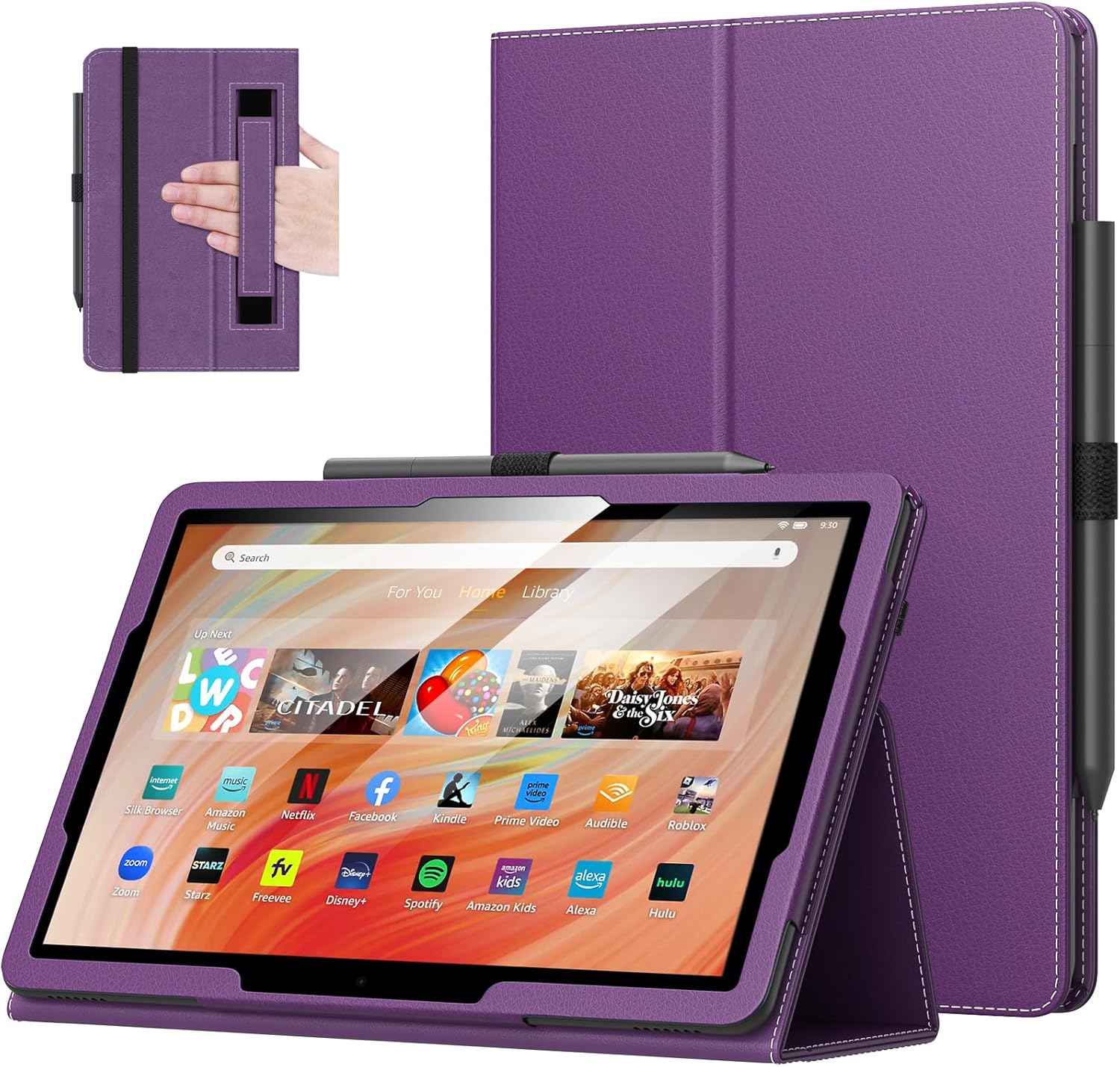 MoKo Case for Kindle Fire HD 10 & 10 Plus - Slim Stand Cover