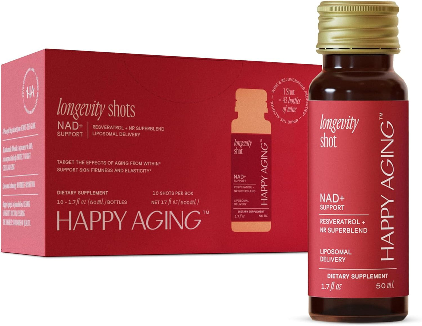 Liquid NAD+ Supplement for Women with Resveratrol & NMN