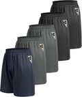 LalaHooK 5 Pack Gym Mens Shorts for Running - Quick Dry Pockets