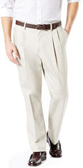 Signature Lux Cotton Stretch Pants for Men by Dockers in Classic Fit