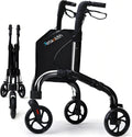 3 Wheel Rollator Walker for Seniors - Lightweight 12 lb Foldable