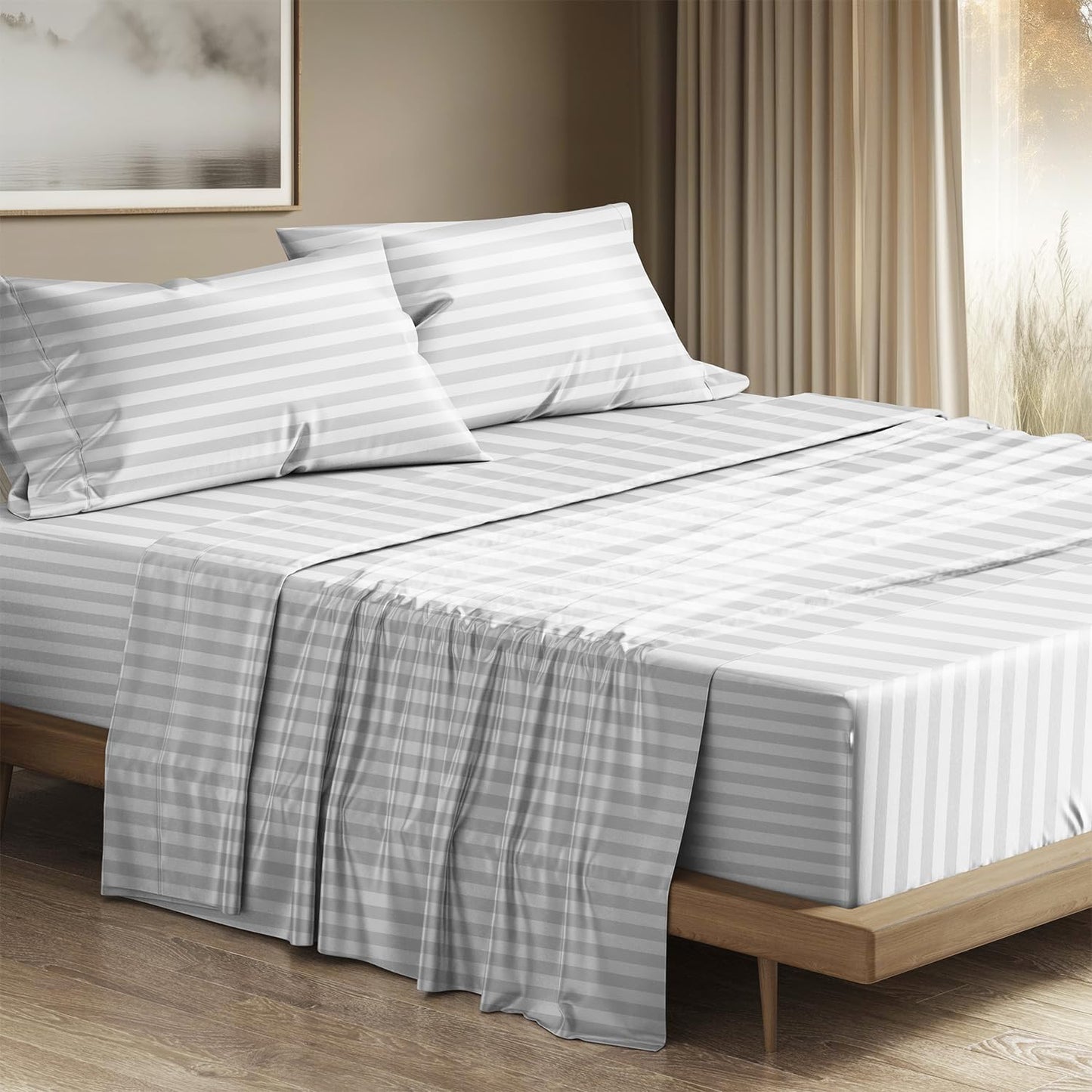 Luxurious 1200 Thread Count Egyptian Cotton King Sheets Set