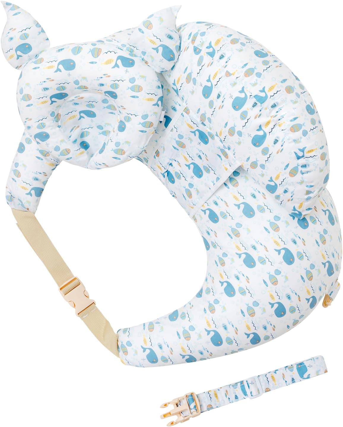 Nursing Pillow for Breastfeeding with Adjustable Waist Strap