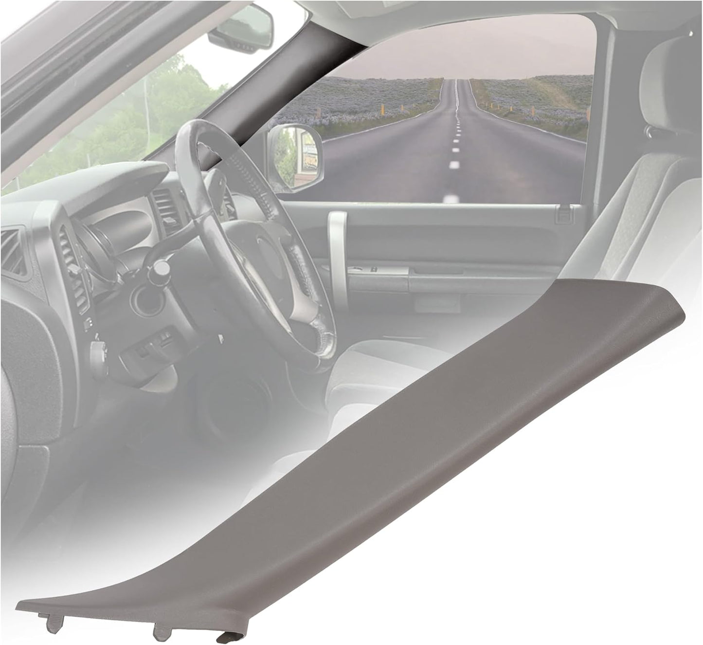HECASA Windshield A Pillar Trim for 1999-2007 Chevy Models
