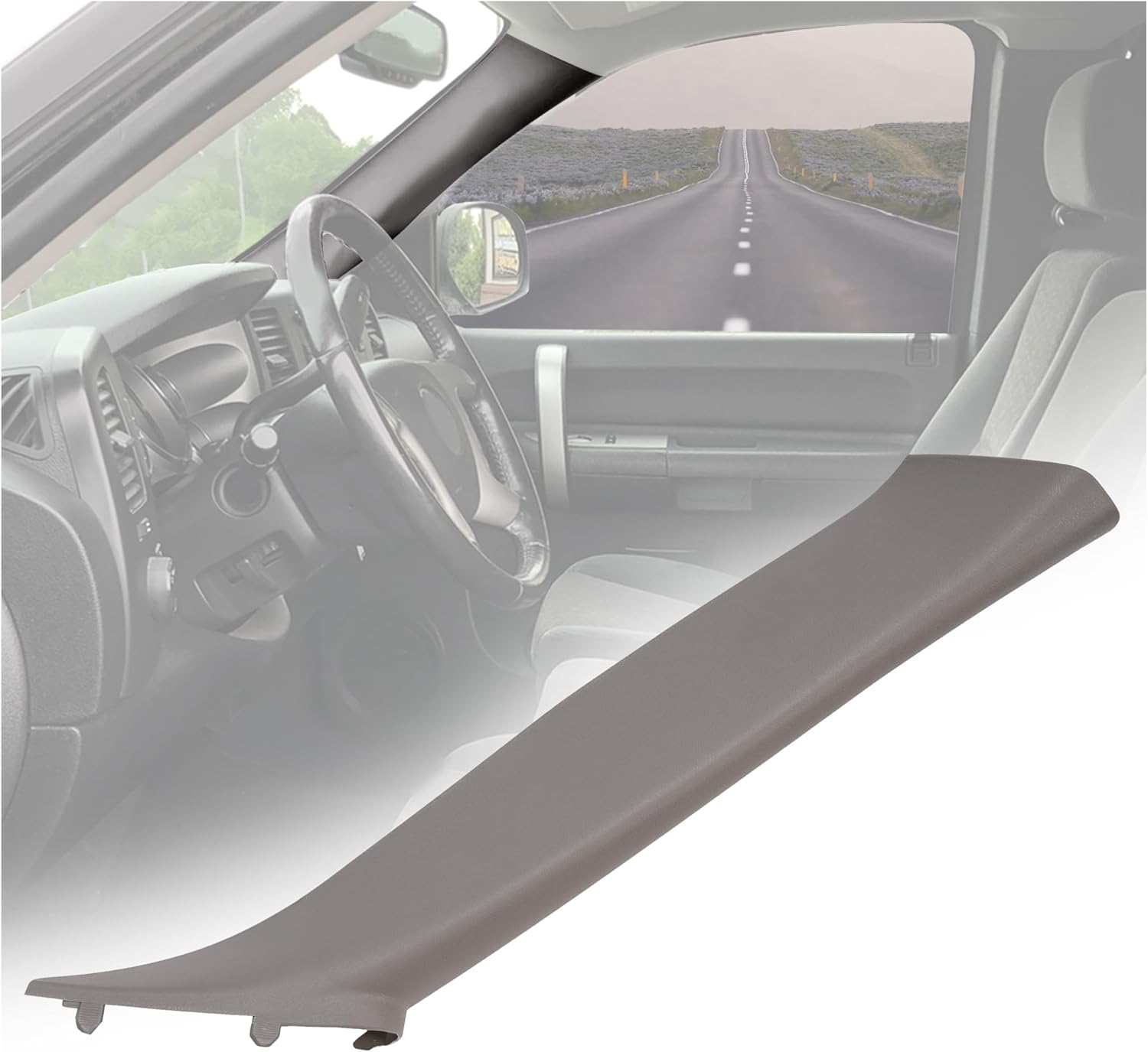 HECASA Windshield A Pillar Trim for 1999-2007 Chevy Models