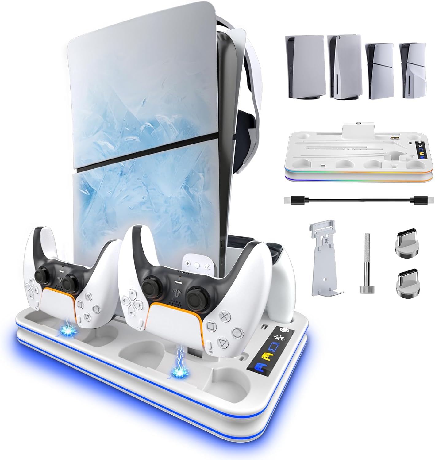 Multi-Functional PS 5 Cooling Station and Controller Charger