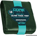 16 Mil Green/Black Tarp 30 x 60 - Extra Heavy Duty Waterproof Cover