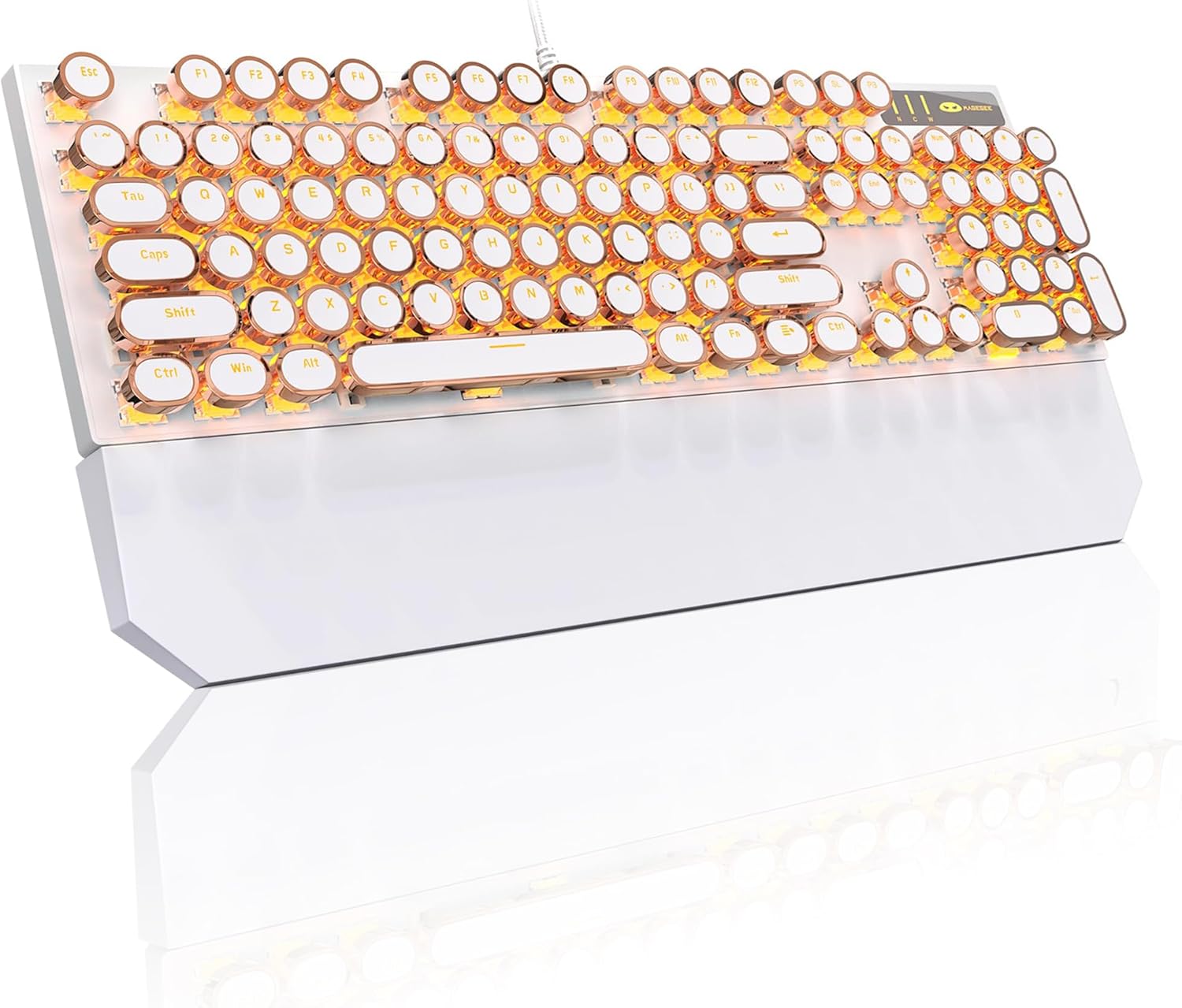 Retro LED Backlit Gaming Keyboard - Blue Switch