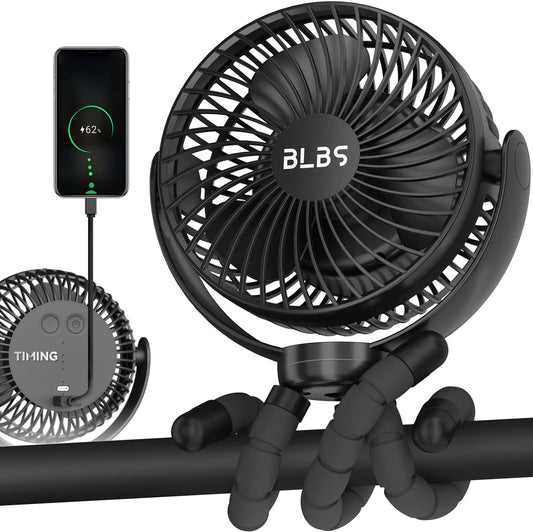 65Hrs Rechargeable Stroller Fan - Portable Cooling Power!