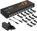 Guitar Isolated Pedal Power Supply 12 DC Outputs - Noise-Free Power