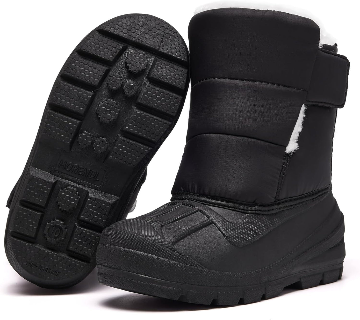 MORENDL Toddler Winter Snow Boots for Boys and Girls Hiking