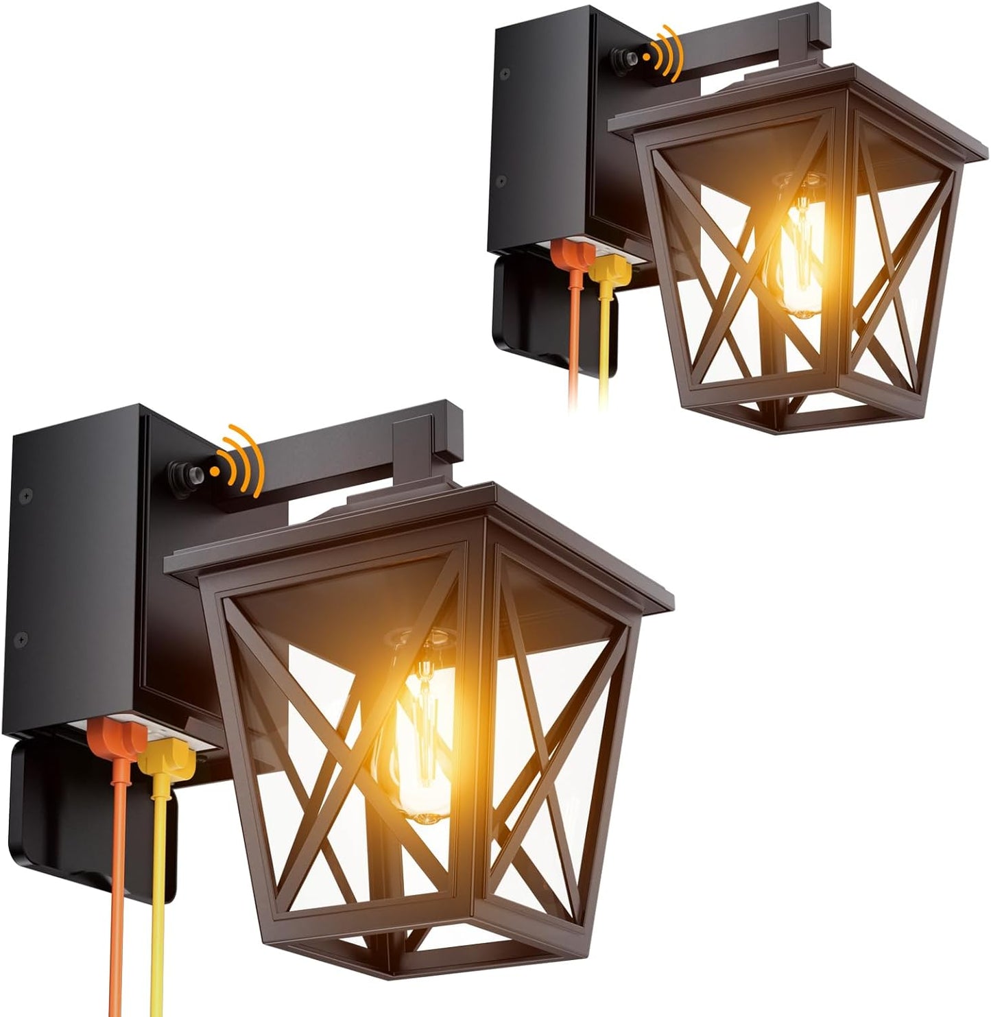 Dusk to Dawn Outdoor Light with Outlet for Cozy Lighting