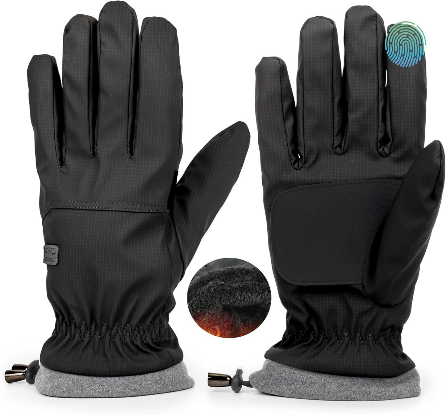 Warm Water-Repellent Snow Gloves for Cold Weather - Bawnhaw