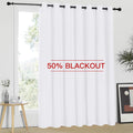 NICETOWN Sliding Door Curtains for Patio - Wide Width Blackout Panels