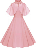 1950s Dresses for Women Vintage Goth Swing Cocktail Dress (Style 15T5)