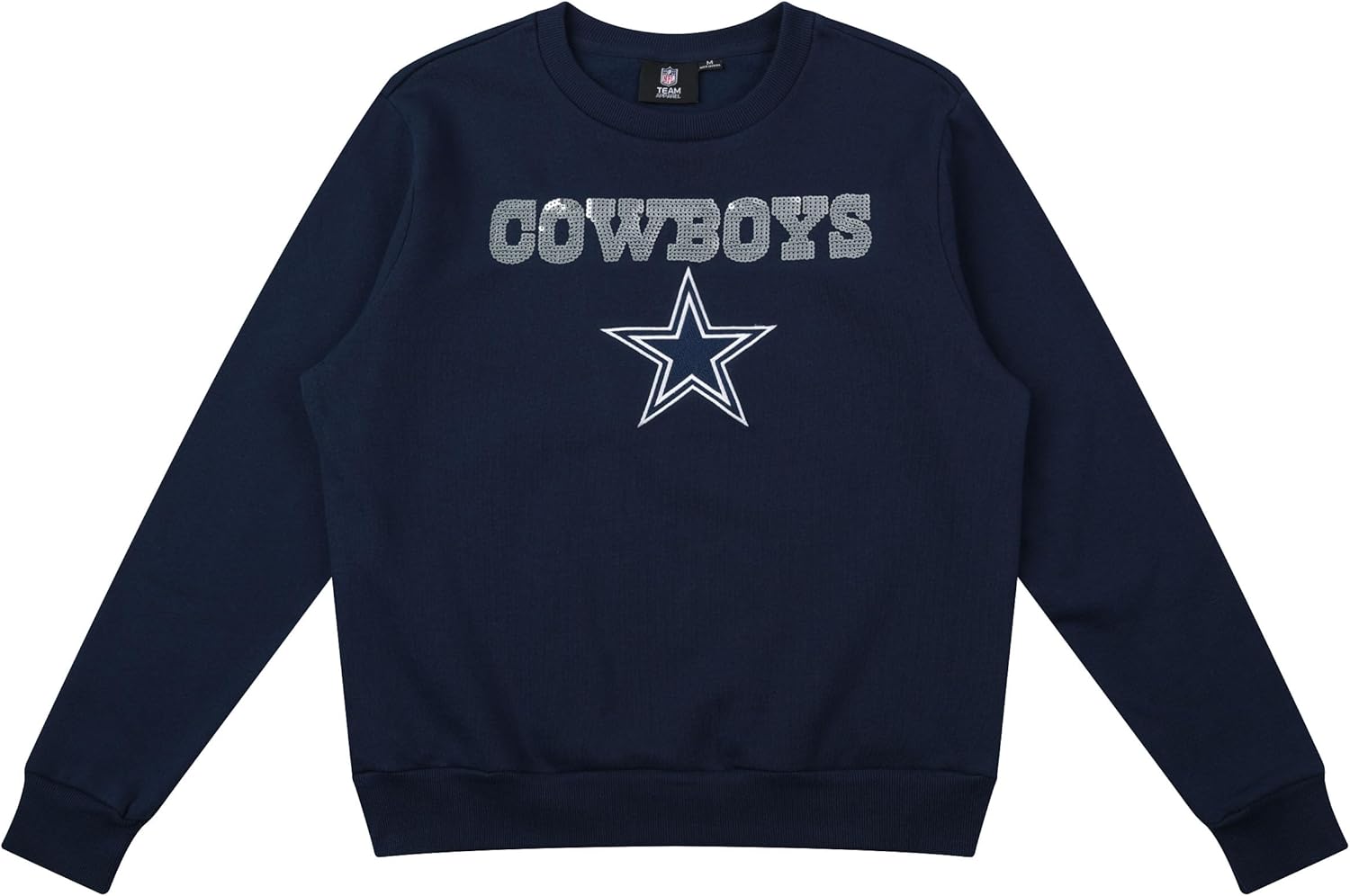 FOCO NFL Women's Sequin Bling Sweatshirt for Stylish Fans