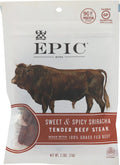 EPIC Sriracha Beef Bites Pack of 6 - Grass-Fed Protein Snack