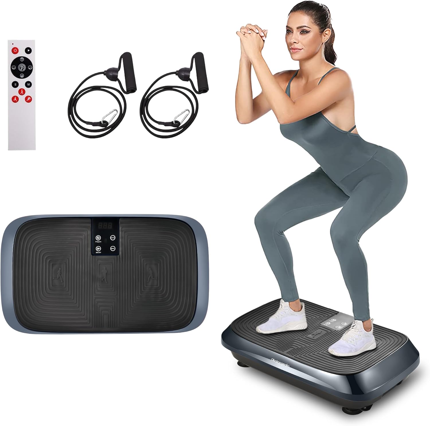 Blue Vibration Plate for Weight Loss & Lymphatic Drainage
