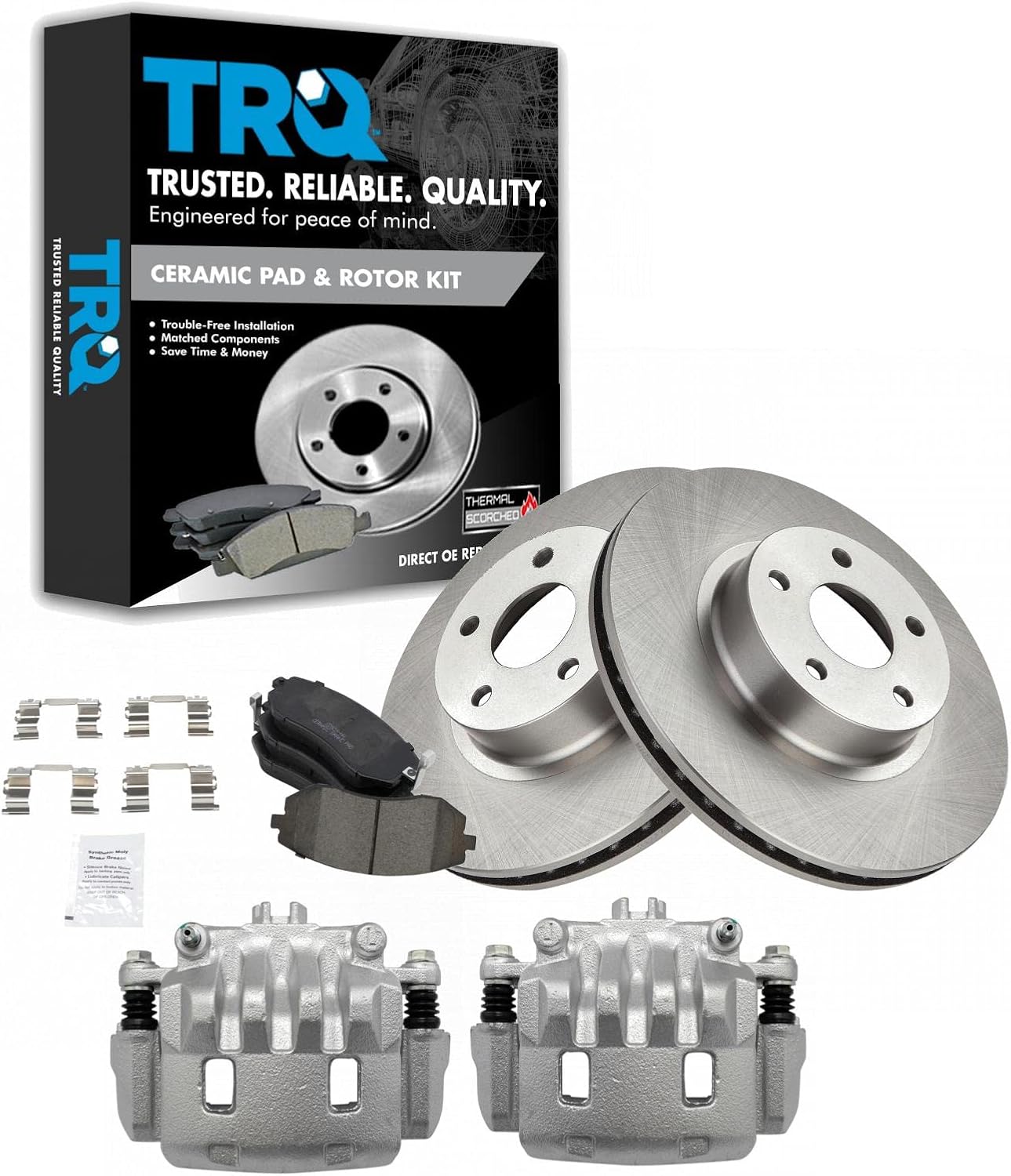 TRQ Front Brake Pad & Rotor Kit for Saab 9-2X and Subaru