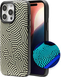 ZAGG London Snap Case for iPhone 16 Pro Max - Maze Glow Fabric Case