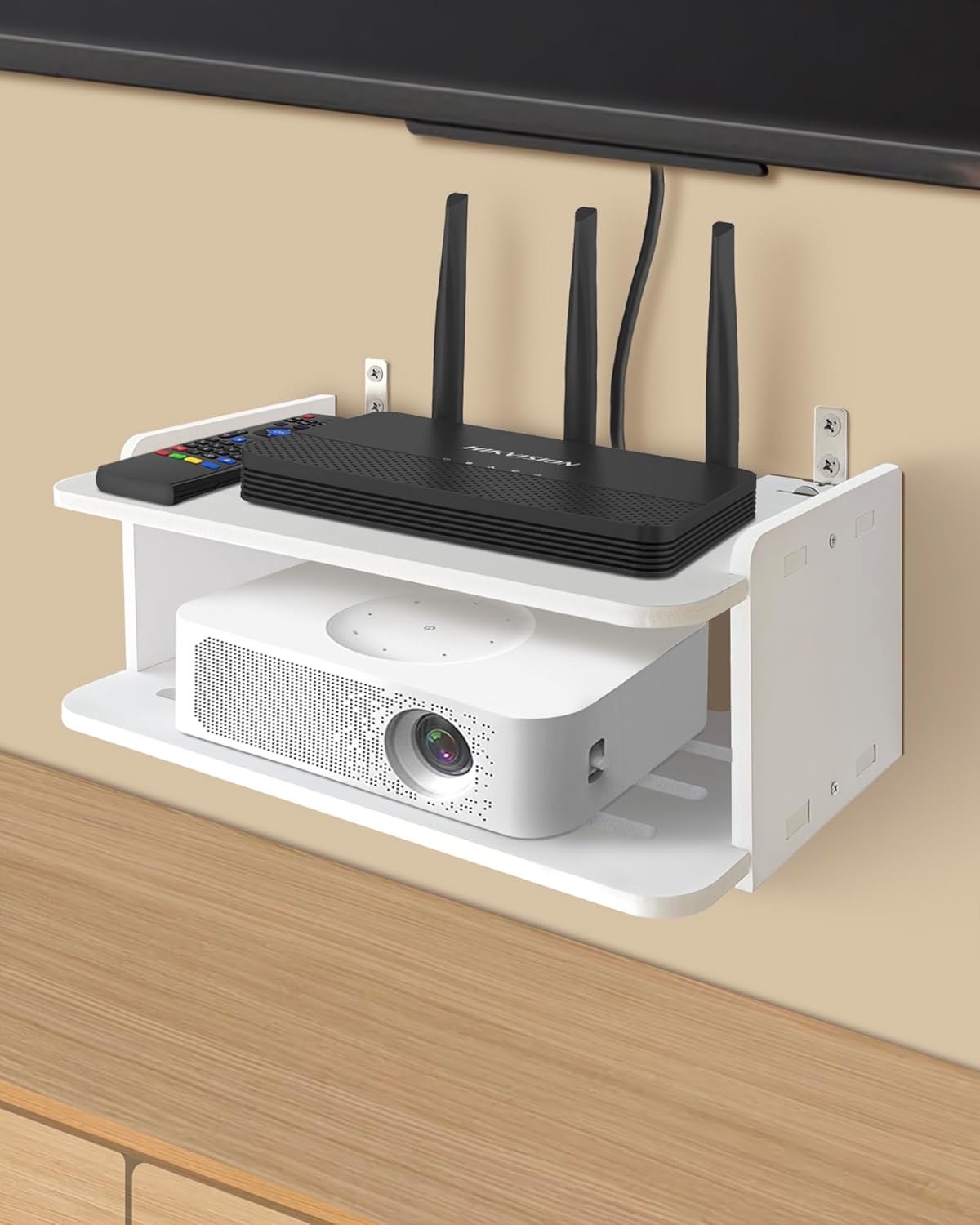 DODOBEYA Wall Mount Projector Shelf - Organize Any Room!