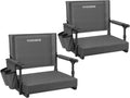 Stadium Seats with Back Support and Cushion - Portable Bleacher Chairs