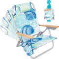Folding Beach Chair for Adults - Lightweight 4-Position Recliner