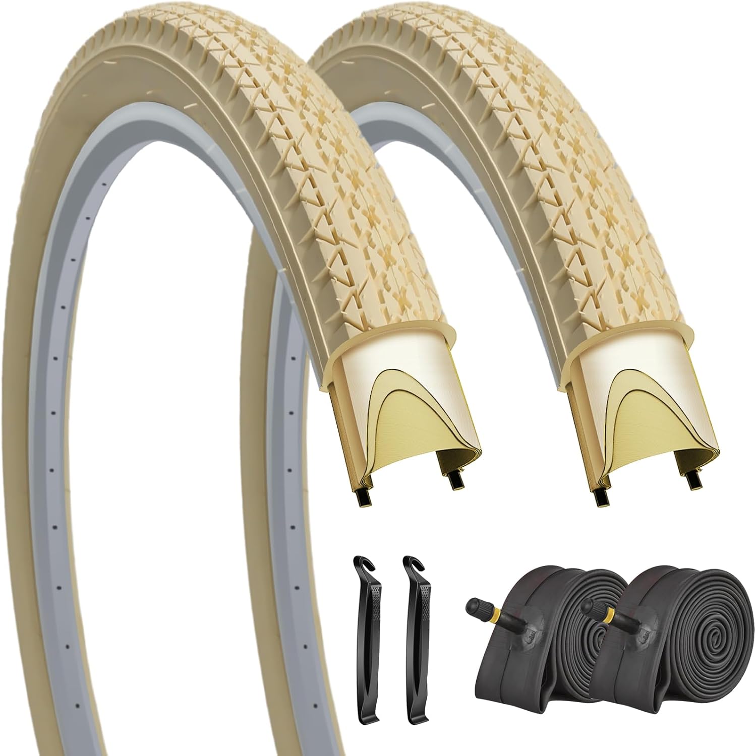 SIMEIQI 26x2.125 Cruiser Beach Bike Tires for Urban Riding