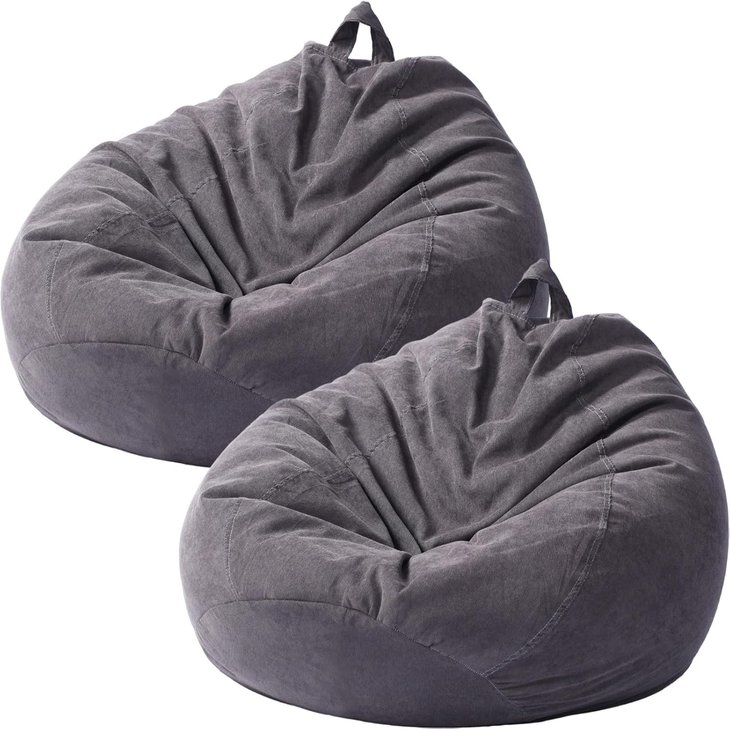 Soft Corduroy Bean Bag Storage - Organize with Style!