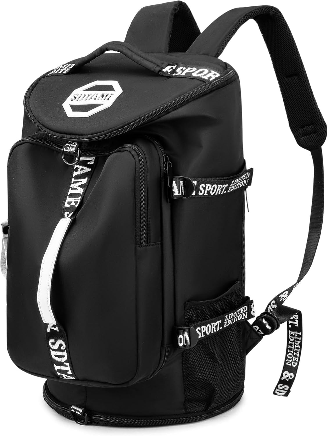 Gym Duffle Bag Backpack with Shoe Compartment for Travel