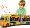 SpringFlower 25in Construction Carrier Truck Toy - 3 in 1 Playset