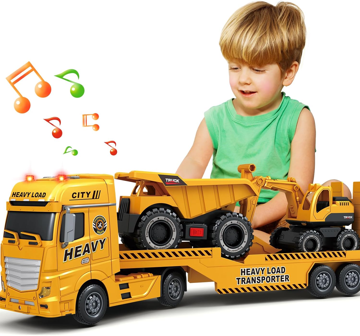 SpringFlower 3 in 1 Truck Toy for Boys Aged 3 to 6 Years