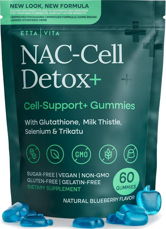 Sugar-Free NAC Gummies for Energy, Liver Detox & Antioxidant Support