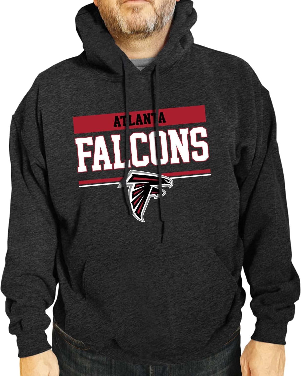 Atlanta Falcons NFL Adult Gameday Charcoal Hooded Sweatshirt