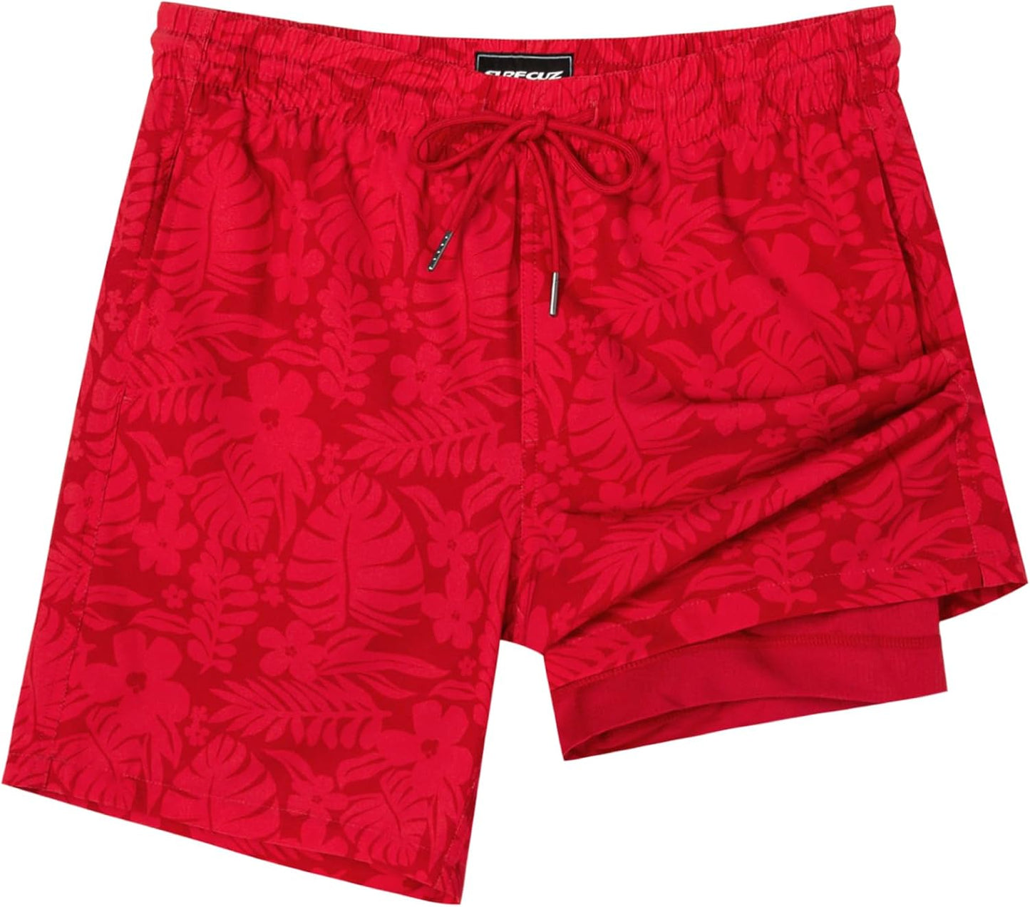 Mens Swim Trunks with Compression Liner for Ultimate Comfort