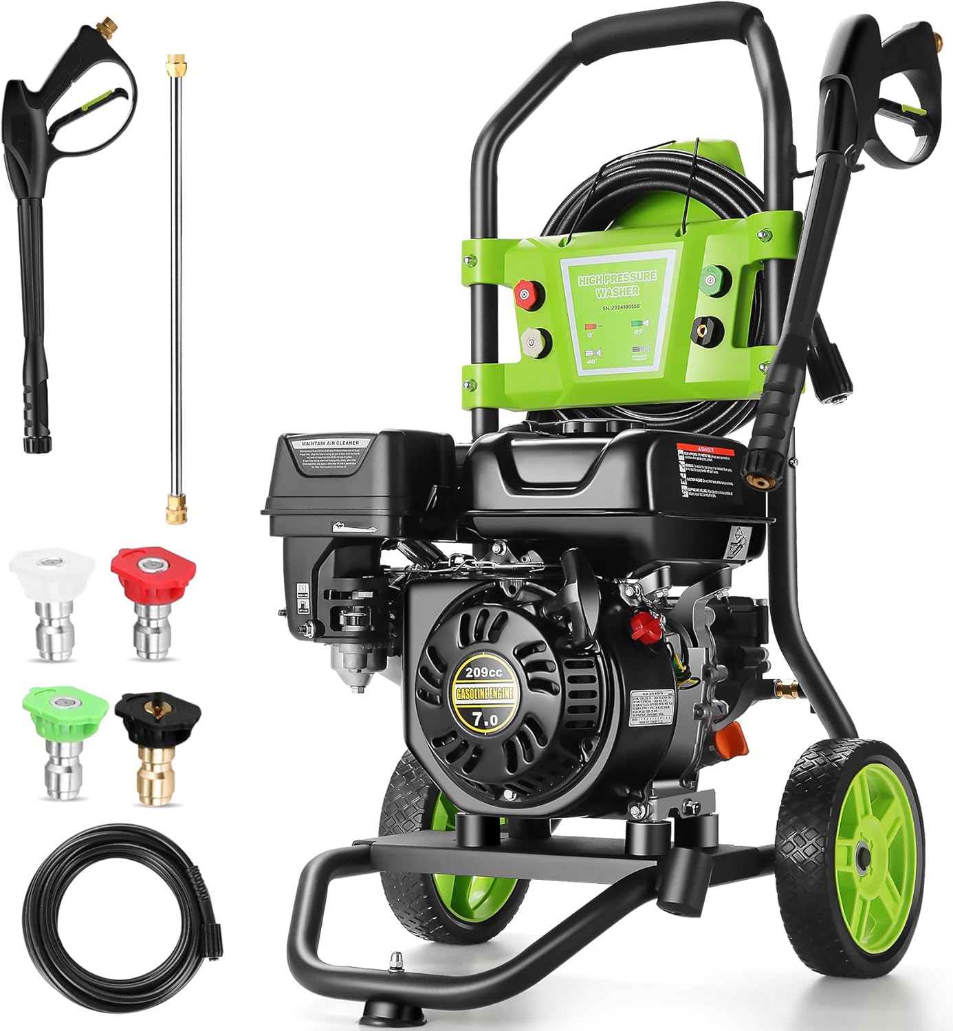 TEANDE 4200PSI Gas Power Washer: Ultimate Cleaning Power!
