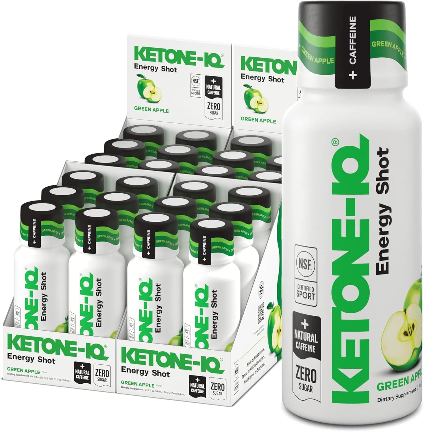 Ketone-IQ Energy Shots with Green Tea Caffeine and Ketones