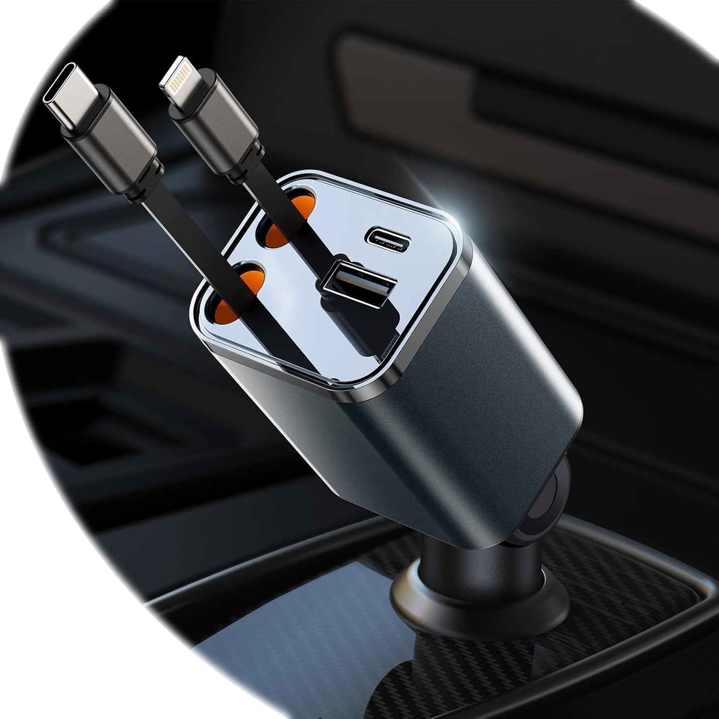 Fast Charge On-The-Go: 87W Mini Car Charger