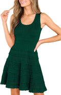 Stylish Fisoew Women's Crochet Trim Mini Dress Perfect for Summer