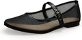 Leopard Mesh Ballet Flats for Women - Breathable Slip-On Comfort