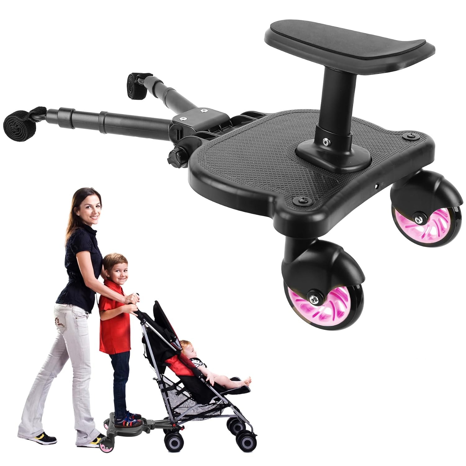 2024 New Universal Stroller Board with Detachable Seat for Kids