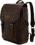 Wrangler Leather Backpack Purse Laptop Backpack for Men and Women