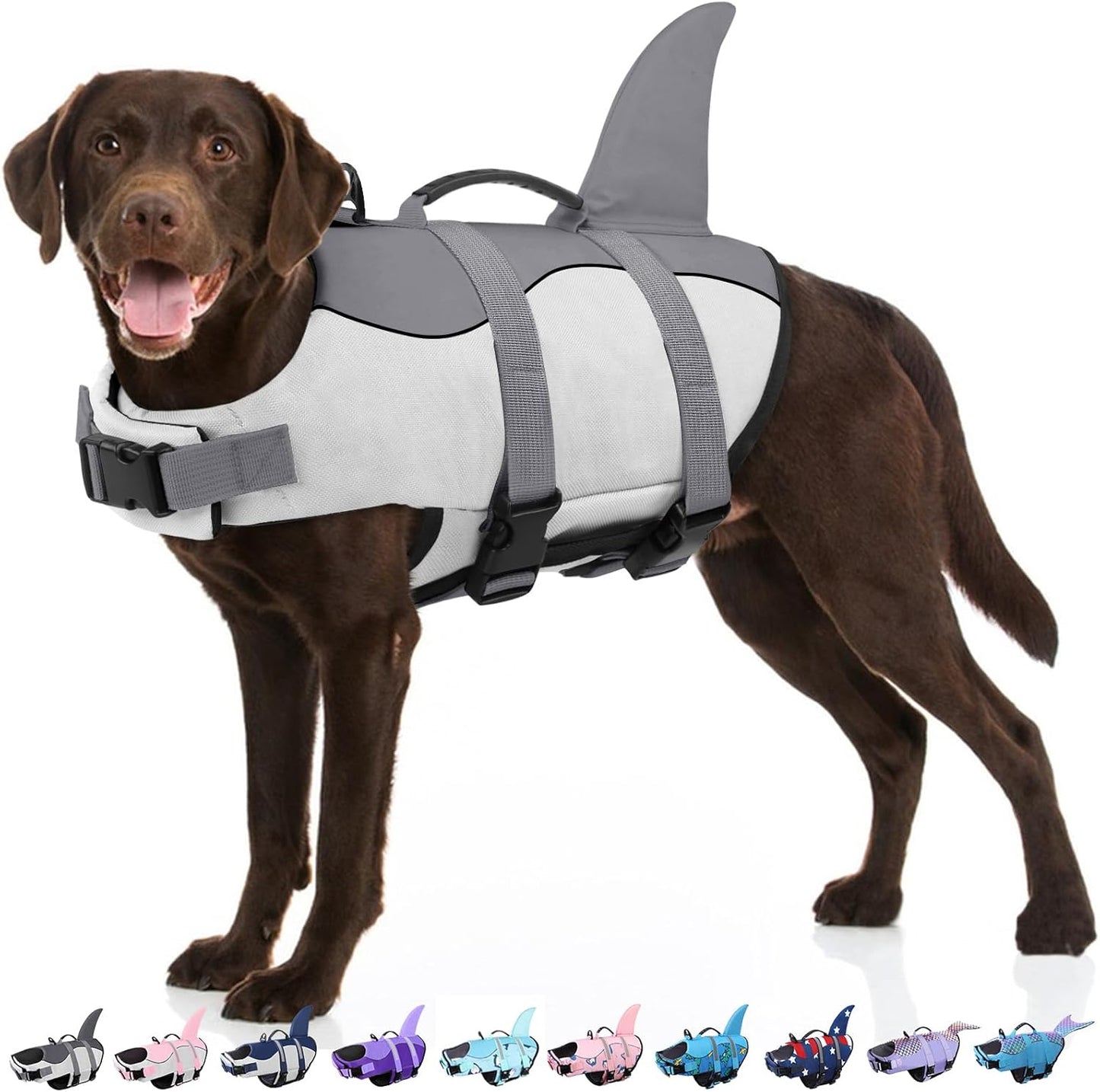 Bess Bridal Dog Life Jacket - Shark Vest for Swimming Fun