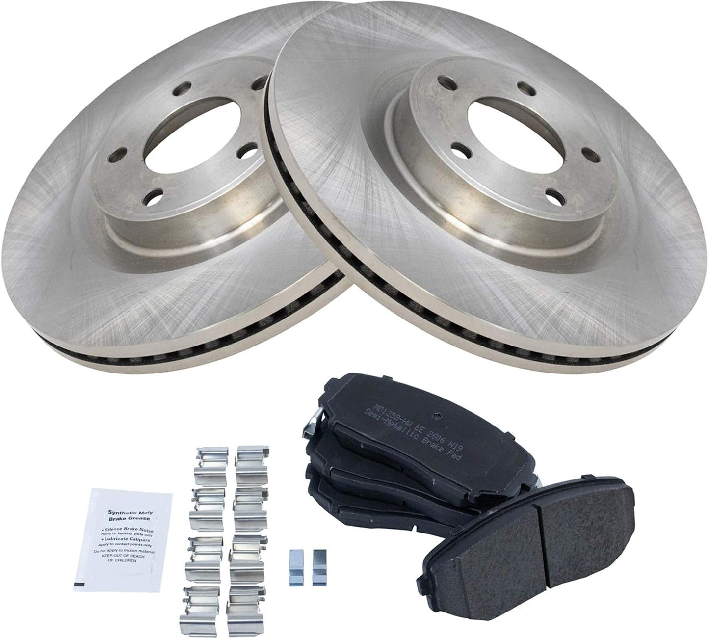 TRQ Front Brake Pad & Rotor Kit for 2007-2015 Ford Edge MKX