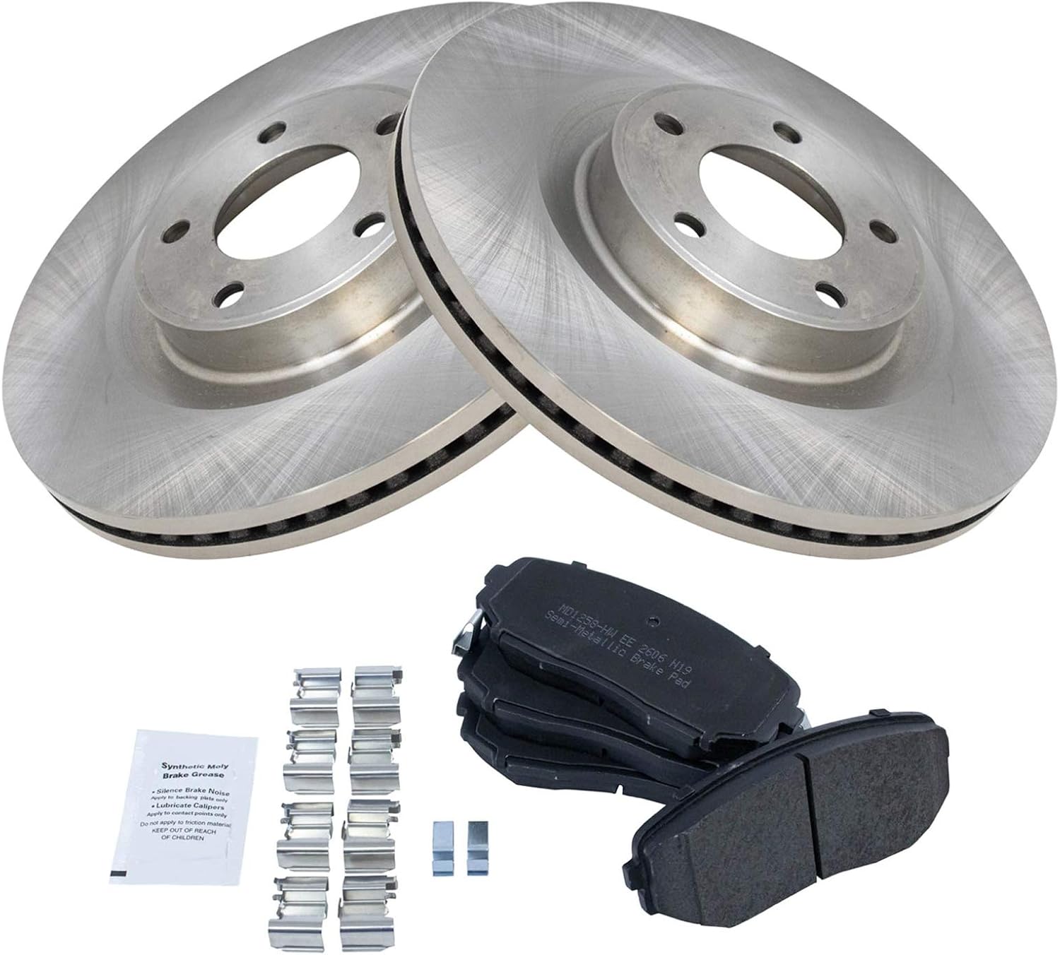 TRQ Front Brake Pad & Rotor Kit for 2007-2015 Ford Edge MKX