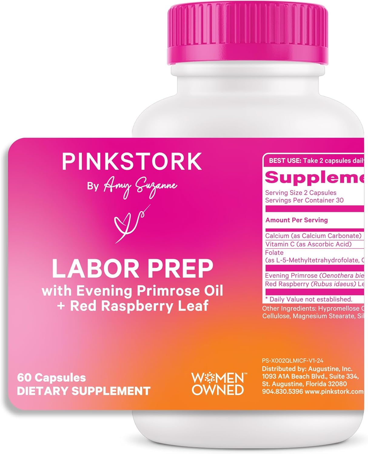 Pink Stork Labor Prep Supplement for Gentle Labor Support