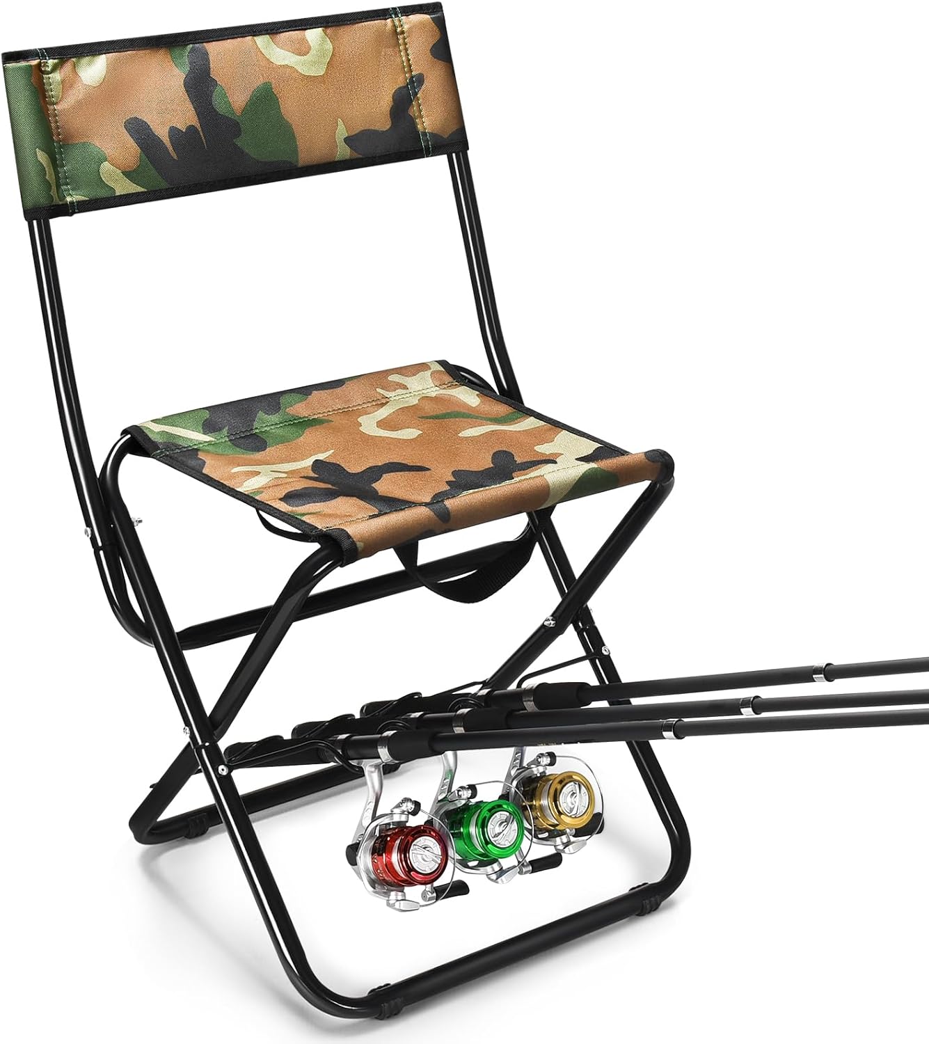 Ultimate Fishing Companion: GADFISH Portable Chair with Rod Holder