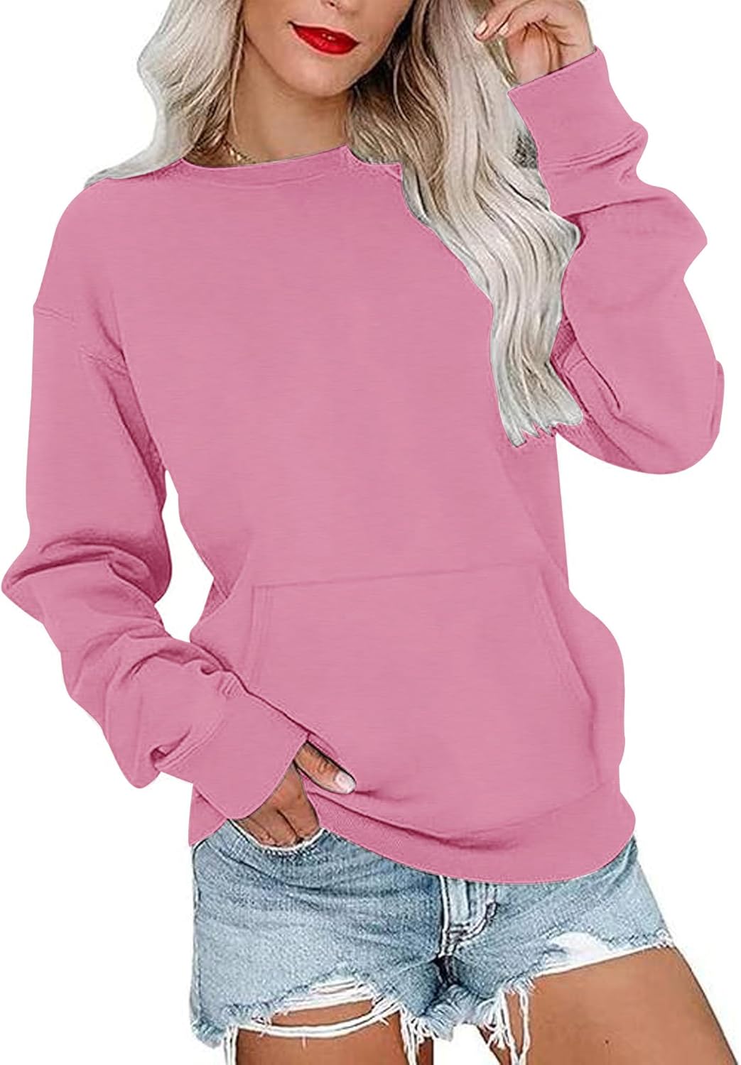 MISFAY Womens Oversized Sweatshirt Casual Long Sleeve Hoodie